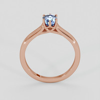 1.24 Ct. Blue Sapphire Ring, 14K Rose Gold 3