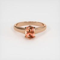 1.59 Ct. Padparadscha Sapphire Ring, 18K Rose Gold 1