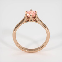 1.09 Ct. Padparadscha Sapphire Ring, 18K Rose Gold 3
