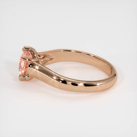 1.09 Ct. Padparadscha Sapphire Ring, 18K Rose Gold 4
