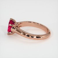 2.03 Ct. Ruby Ring, 18K Rose Gold 4