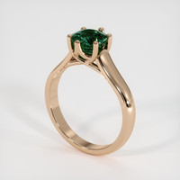 1.13 Ct. Green Sapphire Ring, 18K Rose Gold 2