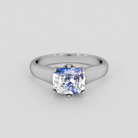 2.56 Ct. Bi Color / Parti Sapphire Ring, 10K White Gold 1