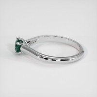 0.78 Ct. Bluish Green Sapphire Ring, 10K White Gold 4