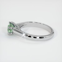 0.70 Ct. Green Sapphire Ring, 10K White Gold 4