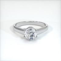 1.29 Ct. Bluish Grey Sapphire Ring, 10K White Gold 1