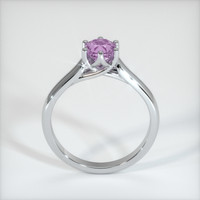 0.85 Ct. Pinkish Purple Sapphire Ring, 10K White Gold 3