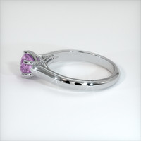 0.85 Ct. Pinkish Purple Sapphire Ring, 10K White Gold 4