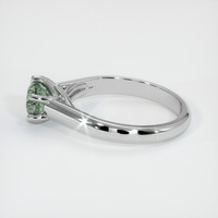 0.76 Ct. Bluish Grey Sapphire Ring, 10K White Gold 4