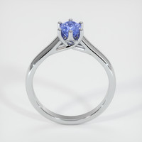 0.73 Ct. Blue Sapphire Ring, 14K White Gold 3