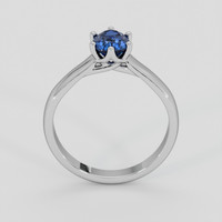 0.96 Ct. Blue Sapphire Ring, 14K White Gold 2