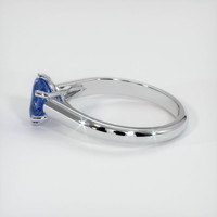 0.82 Ct. Sapphire Ring, 14K White Gold 4