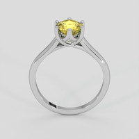 1.25 Ct. Yellow Sapphire Ring, 14K White Gold 3