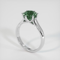 2.23 Ct. Green Sapphire Ring, 14K White Gold 2