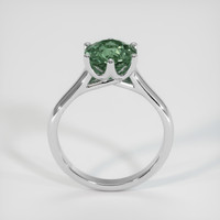 2.23 Ct. Green Sapphire Ring, 14K White Gold 3