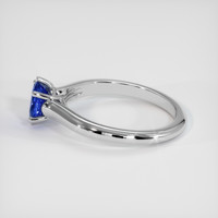 1.07 Ct. Blue Sapphire Ring, 14K White Gold 4