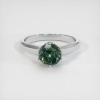 1.66 Ct. Sapphire Ring, 14K White Gold 1