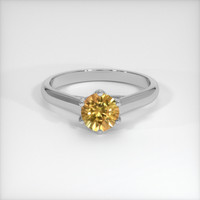 0.79 Ct. Sapphire Ring, 14K White Gold 1