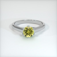 0.77 Ct. Sapphire Ring, 14K White Gold 1
