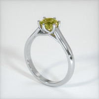 0.77 Ct. Sapphire Ring, 14K White Gold 2