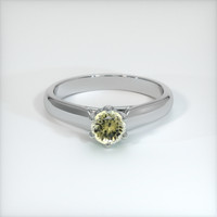 0.48 Ct. Sapphire Ring, 14K White Gold 1