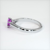 1.04 Ct. Purple Sapphire Ring, 14K White Gold 4