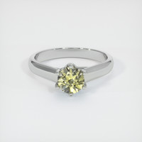 0.87 Ct. Sapphire Ring, 14K White Gold 1