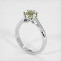 0.79 Ct. Sapphire Ring, 14K White Gold 2