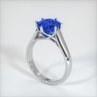 3.15 Ct. Sapphire Ring, 18K White Gold 2