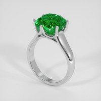 5.23 Ct. Emerald Ring, 18K White Gold 2