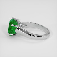 5.23 Ct. Emerald Ring, 18K White Gold 4