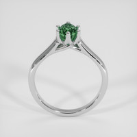 1.06 Ct. Yellowish Green to Brownish Orange Alexandrite Ring, 18K White Gold 3