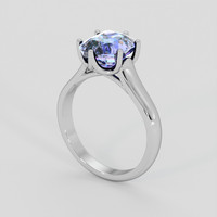 3.05 Ct. Violet Tanzanite Ring, 18K White Gold 2