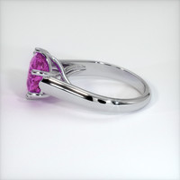 3.58 Ct. Sapphire Ring, 18K White Gold 4