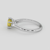 1.25 Ct. Yellow Sapphire Ring, 18K White Gold 4