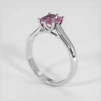 0.99 Ct. Sapphire Ring, 18K White Gold 2