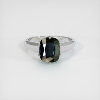 2.61 Ct. Sapphire Ring, 18K White Gold 1