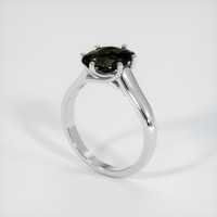 2.61 Ct. Sapphire Ring, 18K White Gold 2