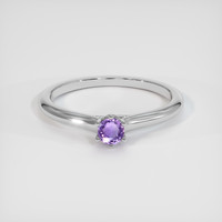 0.26 Ct. Sapphire Ring, 18K White Gold 1