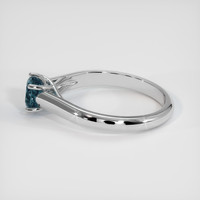 0.94 Ct. Sapphire Ring, 18K White Gold 4