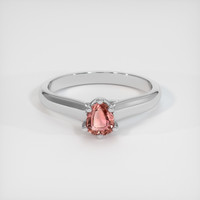 0.90 Ct. Sapphire Ring, 18K White Gold 1