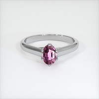 1.02 Ct. Sapphire Ring, 18K White Gold 1