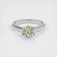 0.79 Ct. Sapphire Ring, 18K White Gold 1