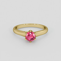 1.07 Ct. Padparadscha Sapphire Ring, 10K Yellow Gold 1