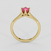 1.07 Ct. Padparadscha Sapphire Ring, 10K Yellow Gold 3