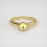 0.73 Ct. Yellow Sapphire Ring, 10K Yellow Gold 1
