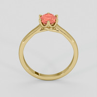 1.13 Ct. Padparadscha Sapphire Ring, 10K Yellow Gold 3