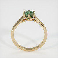 0.70 Ct. Green Sapphire Ring, 10K Yellow Gold 3