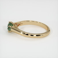 0.70 Ct. Green Sapphire Ring, 10K Yellow Gold 4