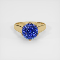 5.34 Ct. Blue Sapphire Ring, 14K Yellow Gold 1